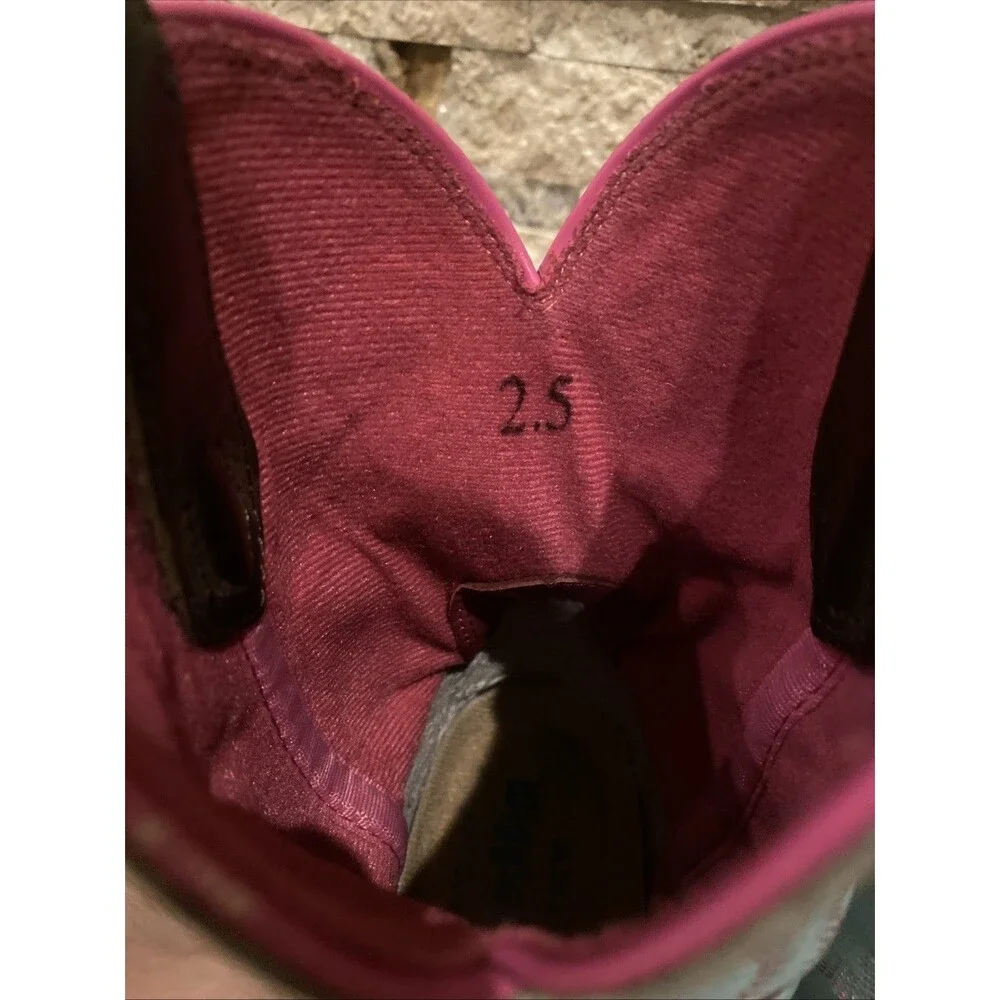 Ariat Girls Cowboy Boots Teal pink Brown Size 2.5